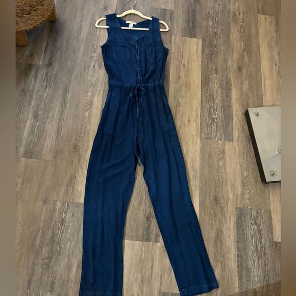 Women's lt Denim Blue Jumpsuit Sz S - Picture 1 of 4